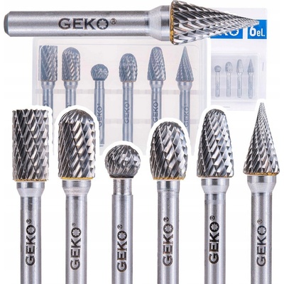 Sada stopkových fréz do kovu 6 mm, 6 ks - GEKO