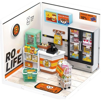 Robotime miniatúra domčeka Obchod so zásobami