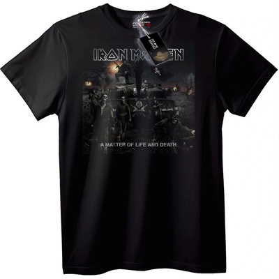 NOONEBRAND Тениска Iron Maiden A Matter of Life and Death - 7XL, White