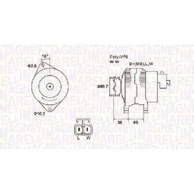 Generátor MAGNETI MARELLI 063731901010