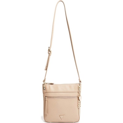 Guess Factory Flynn Pebbled Cross body písková