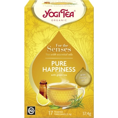 Yogi Tea Bio Pro smysly Čiré štěstí 17 x 2,2 g