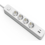 Entac 4 Plug + 2 USB 1,5 m Switch (ESES1.5G4-1.5-SW-1UA1UC)