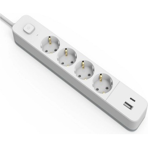 Entac 4 Plug + 2 USB 1,5 m Switch (ESES1.5G4-1.5-SW-1UA1UC)