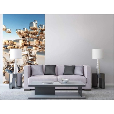Dimex MS-2-0284 vliesová fototapeta na zeď Strieborné kocky rozmery 150 x 250 cm