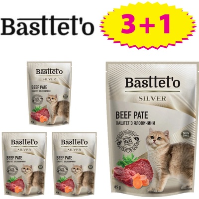 Basttet'o Original Beef Vegetable Jelly pre mačky 85 g