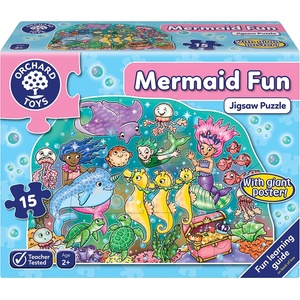 Orchard Toys Детски пъзел Orchard Toys - Забавление с русалки, 15 части (OR294) - baby