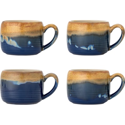 Bloomingville Sheen Чаши, жълто-сини, 400 мл, 4 бр (82072527)