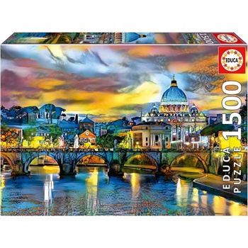 Educa 1500 Pcs St Peters Basilica & St Angelo Bridge Puzzle ( 80-19617)