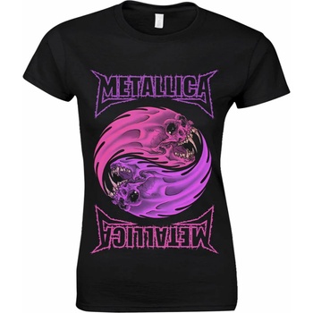 ROCK OFF дамска тениска Metallica - Yin Yang Purple - Черен - RTMTLGSBYIN