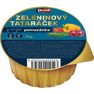 Druid Vegánska nátierka zeleninový tataráčik 70 g