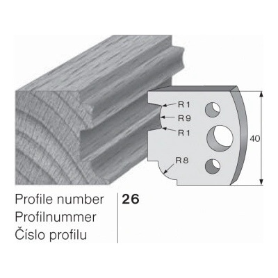 IGM profil 026 - pár omezovačů 40x4mm SP