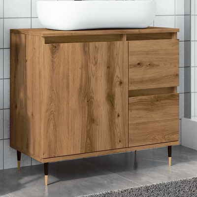 vidaXL Шкаф за баня Artisan Oak 65x33x60 cm Инженерна дървесина (857224)