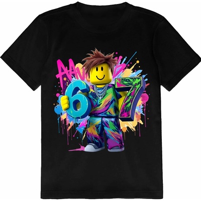 Viral 67 Six Seven tričko Roblox