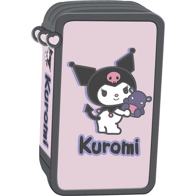 LICENSE Държач за химикалки Kuromi от три части в розово TO-PZW-4219-XXX-KURO-SA (TO-PZW-4219-XXX-KURO-SA)