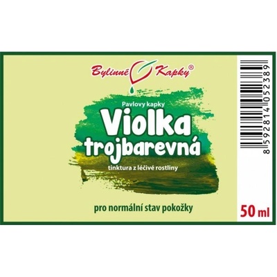 Bylinné kapky Violka trojbarevná maceška tinktura 50 ml