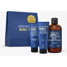 Steve's NO BULL***T Company Stevův Skin Care Set |Šampon 250 ml |Mycí gel na obličej 100 ml |Hydratační krém 100 ml