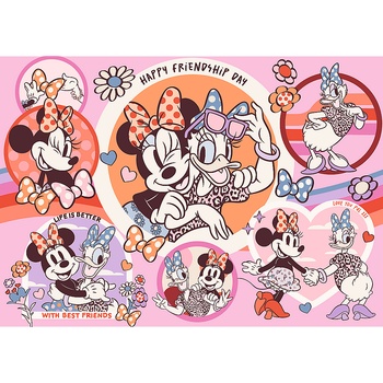 Trefl - Puzzle Disney: Minnie a Daisy - 200 piese