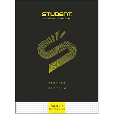 ICO Тетрадка карирана ICO Student Black Premium A/4 32 страници 7500107006 (7500107006)