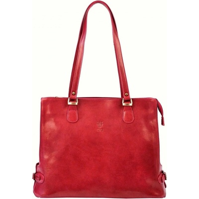 Florence dámska kožená kabelka 14 červená