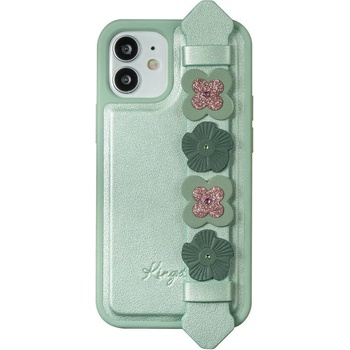Kingxbar Калъф за телефон Kingxbar Sweet Series с оригинални Swarovski кристали за iPhone 12 Pro/ iPhone 12, зелен