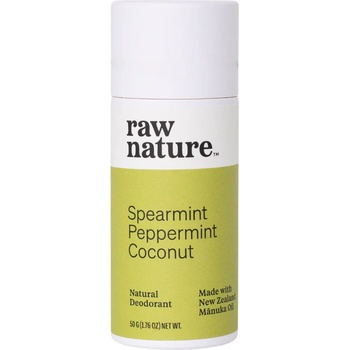 Raw Nature Натурален дезодорант Raw Nature, мента, мента и кокос, 50 г