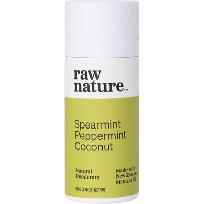 Raw Nature Натурален дезодорант Raw Nature, мента, мента и кокос, 50 г