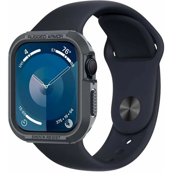 Spigen rugged armor apple watch 4 / 5 / 6 / 7 / 8 / 9 / se (44 / 45 mm) dark grey (acs07380)