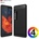 Meizu Pro 7 Удароустойчив Carbon Fiber Калъф и Протектор