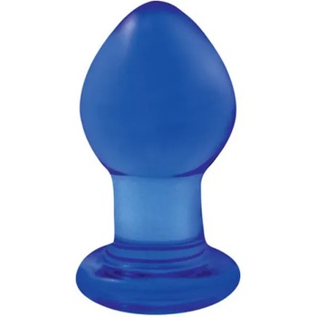 Image 1 of NS Novelties Стъклено дилдо Butt Plug "SPIRES BLUE" 7 см