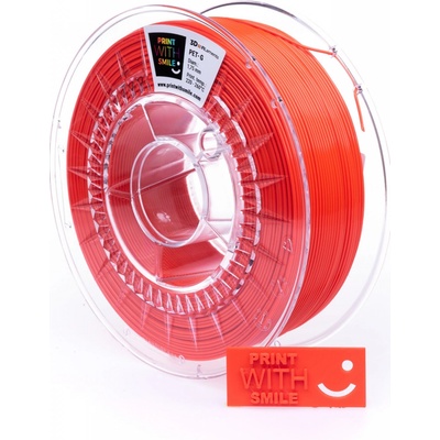 Print With Smile PET-G Neon Red 1,75 mm 1kg