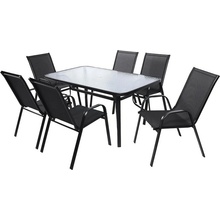 Dobse Záhradný kovový nábytok BISTRO čierny
