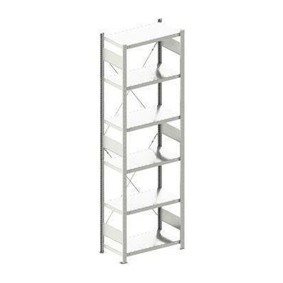 META zásuvný základní regál 2500 x 750 x 400 mm 6 polic 100 kg
