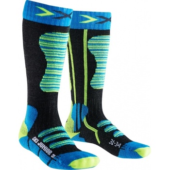 XSOCKS SKI JUNIOR Turguoise Yellow