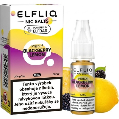 Elf Bar Elfliq Blackberry Lemon 10 ml 20 mg – Zboží Mobilmania