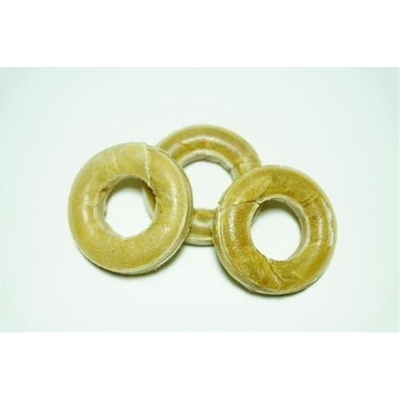 Salač Koliesko z bielej kože 6 cm 10 ks