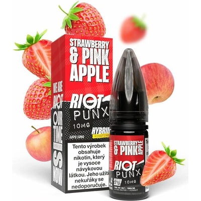 Riot Hybrid Salt Strawberry & Pink Apple 10 ml 10 mg