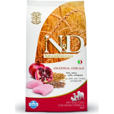 N&D Low Grain dog adult Medium Maxi chicken & pomegranate 12 kg