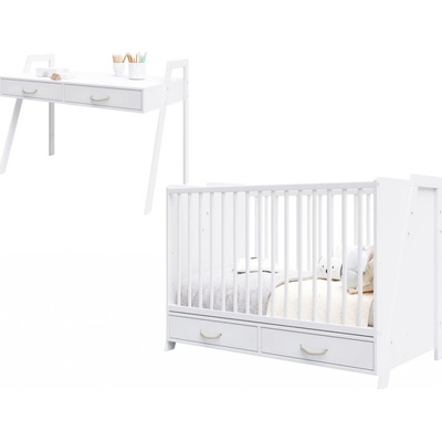 Ourbaby 2v1 crib CONE white bílá