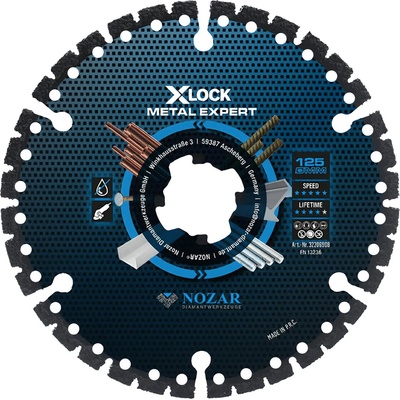 Nozar Rezný kotúč diamantový 125 x 2,2 mm 6680025