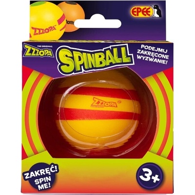 Spinball žonglovací míček žlutý s červenou