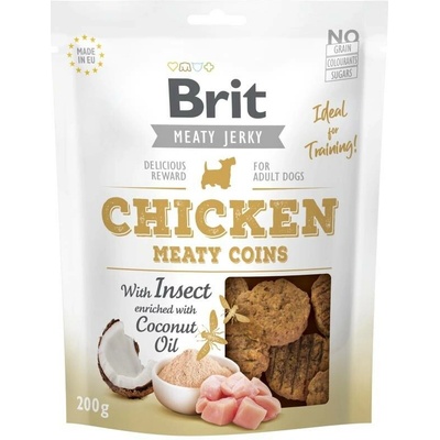 Brit Meat Jerky Snack–Meaty coins with Insect 200 g