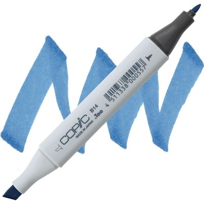 Lihová fixa COPIC Classic oboustranná Fine & Chisel, Light blue (B14)
