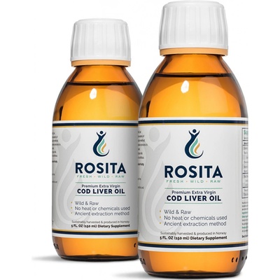 ROSITA extra panenský olej z tresčej pečene tekutý 2 x 150 ml