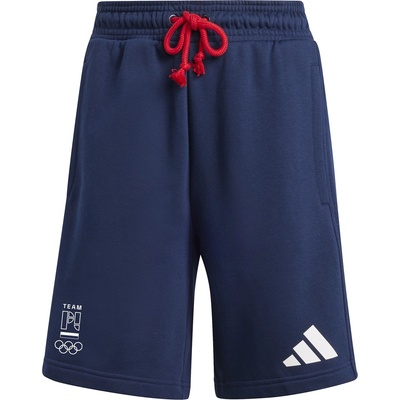 adidas Поларени къси панталони Adidas Women's Fleece Jogger Shorts - Collegiate Navy