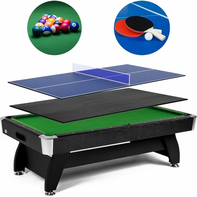 Vip Extra 7 FT černo/zelený s nástavcem ping-pong/deska