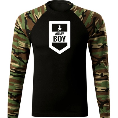 Dragowa Fit-T tričko s dlhým rukávom army boy woodland