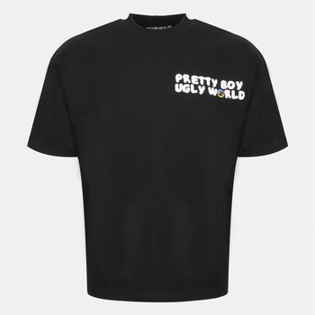 Pretty boy ugly world Детска тениска PRETTY BOY UGLY WORLD The Pretty Boy Ugly World Regular Fit T-Shirt Mens - Black/Multi