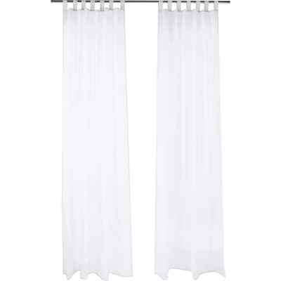 Livarno® Závesy, 135 x 254 cm, 2 kusy (biela) (100409242)