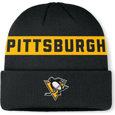 Fanatics Pánská zimní čepice Pittsburgh Penguins NHL Authentic Pro A/Cap Cuffed beanie